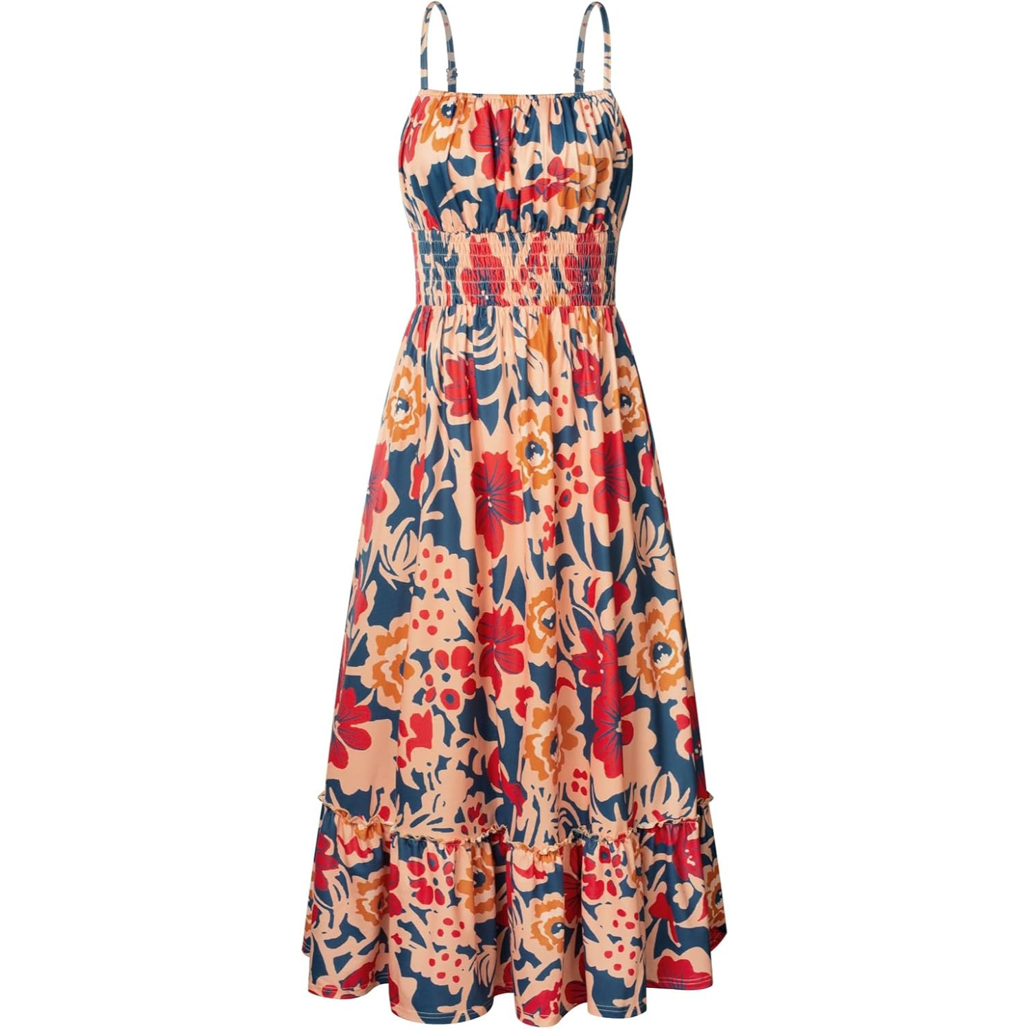 Casual Summer Vacation Maxi Dress With Pockets