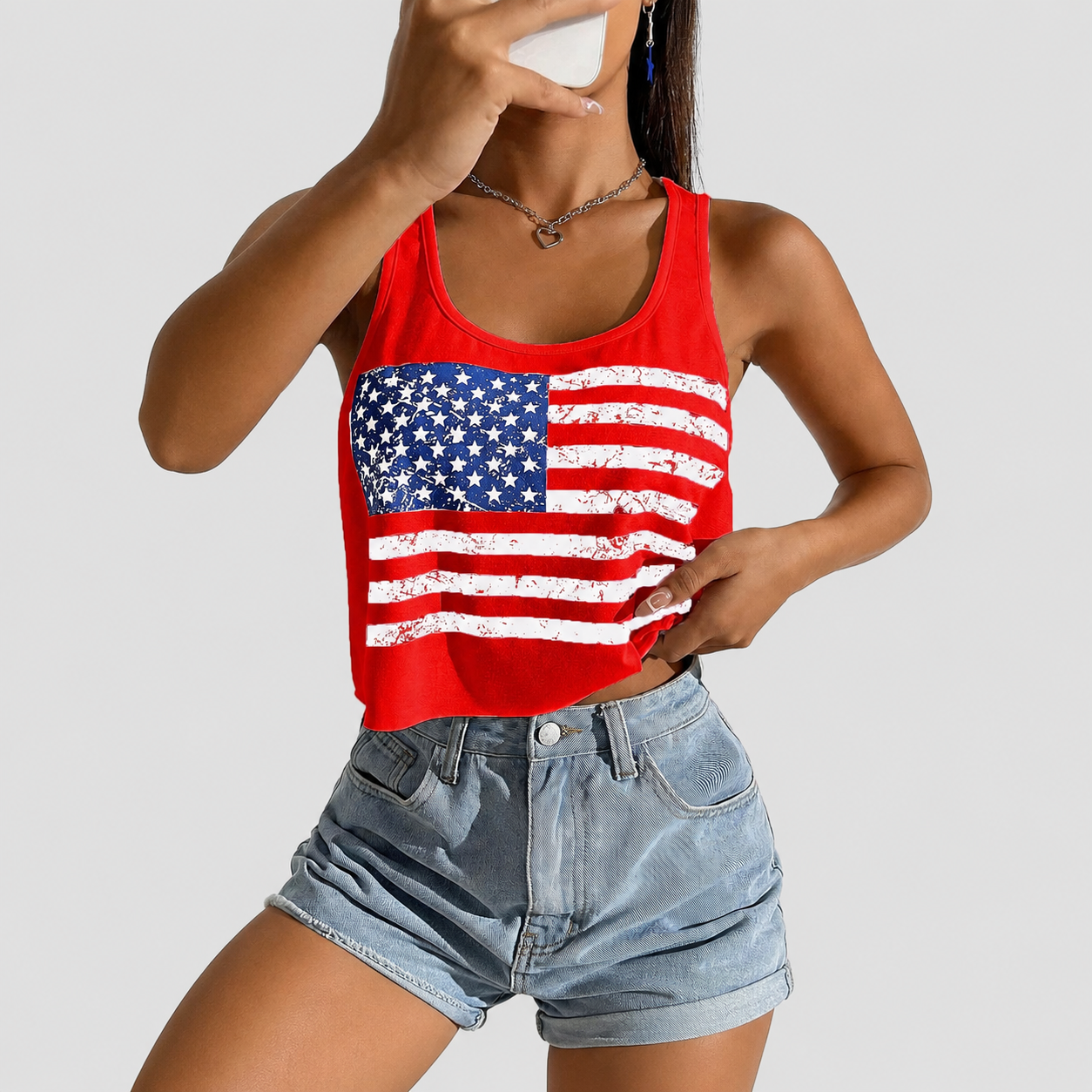 Summer Sleeveless Cropped Top For Women
