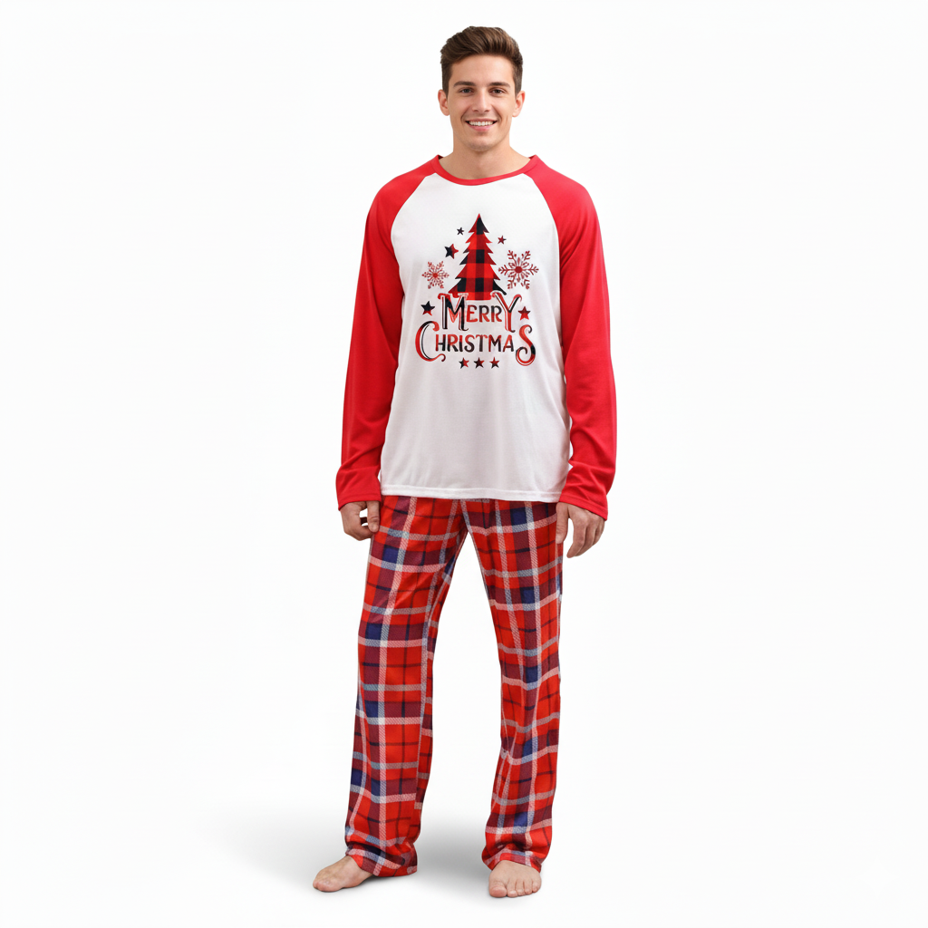 Christmas Design Family Nightwear Matching Pajama Set