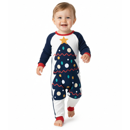 Christmas Family Matching Pajama Sets with Festive Print