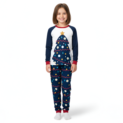 Christmas Family Matching Pajama Sets with Festive Print