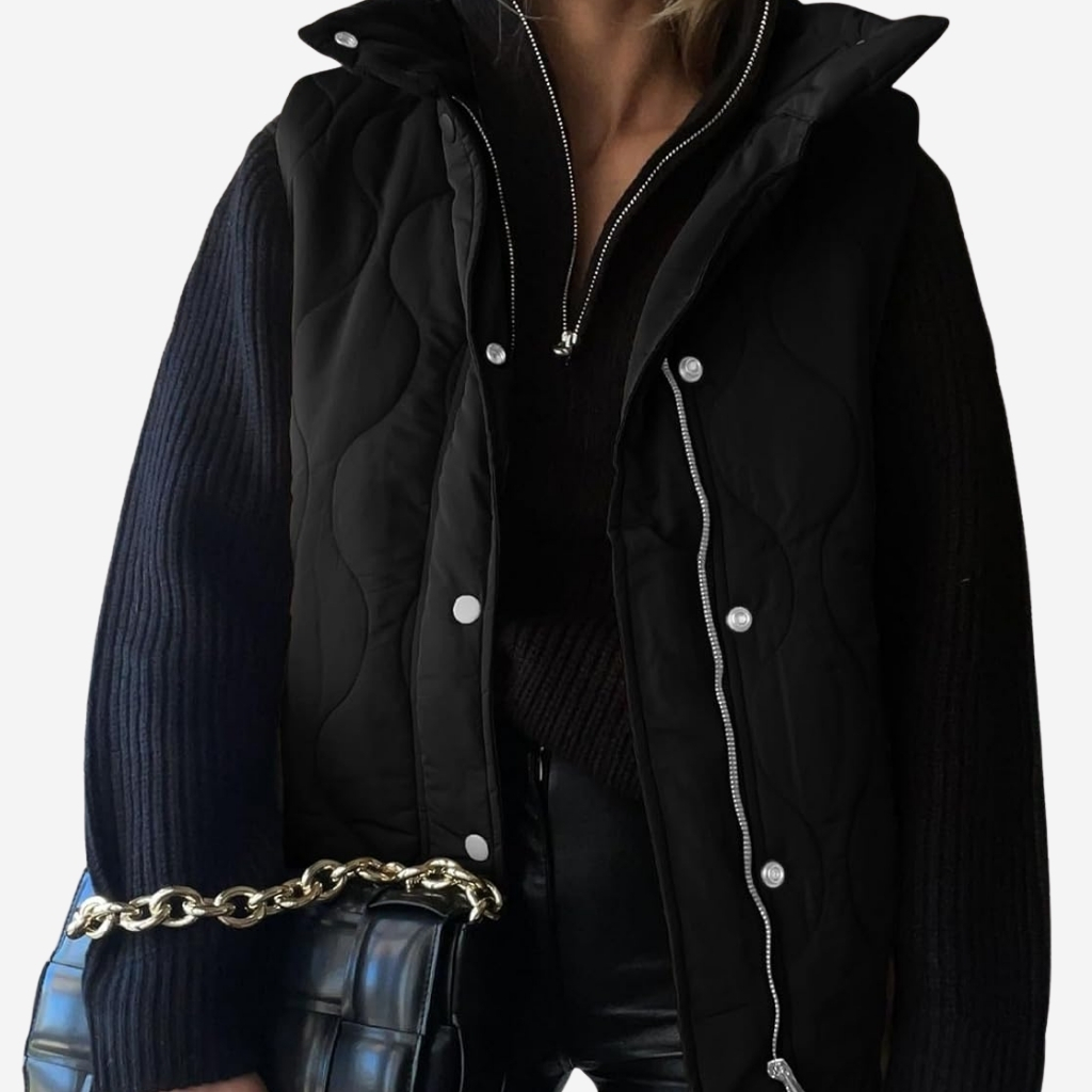 Cropped Puffer Vest for Women