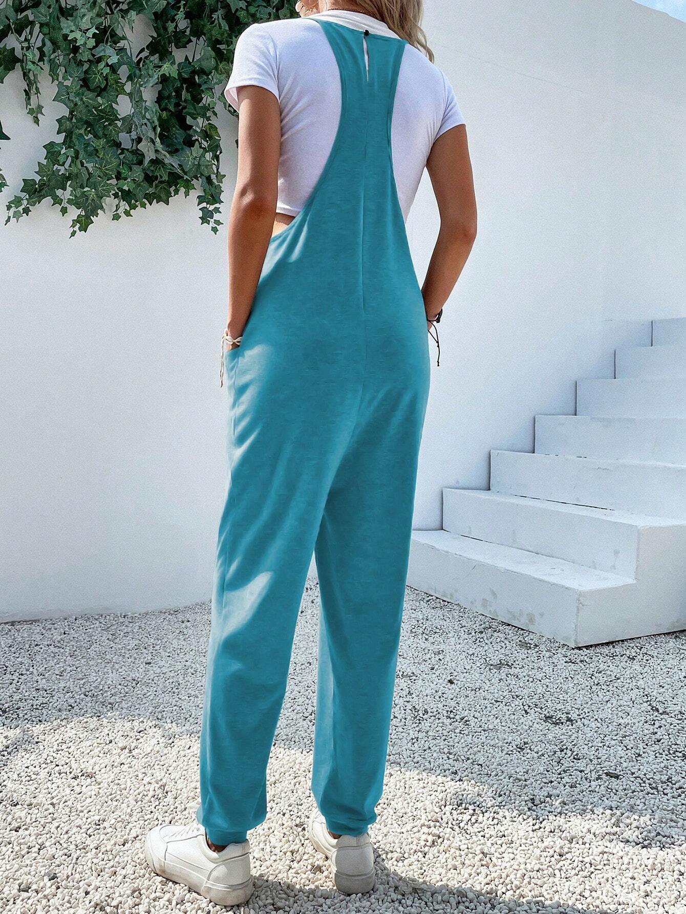 Dual Pocket Cami Jumpsuits