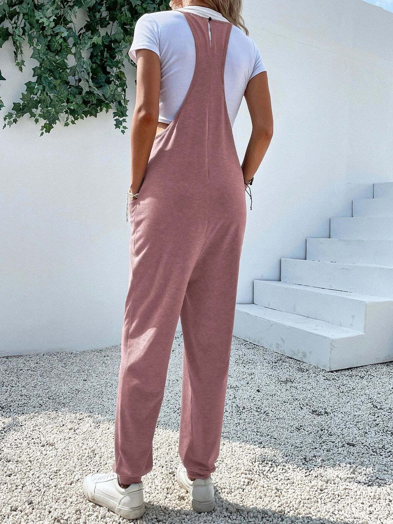 Dual Pocket Cami Jumpsuits
