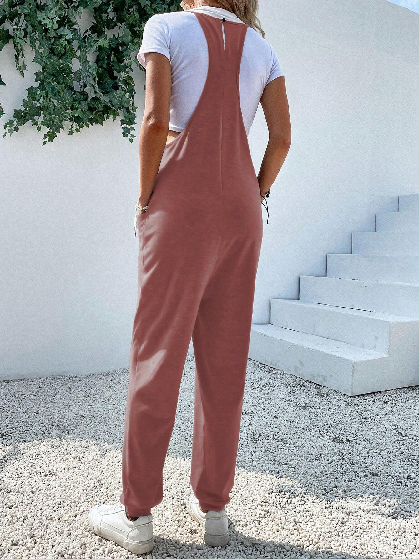 Dual Pocket Cami Jumpsuits
