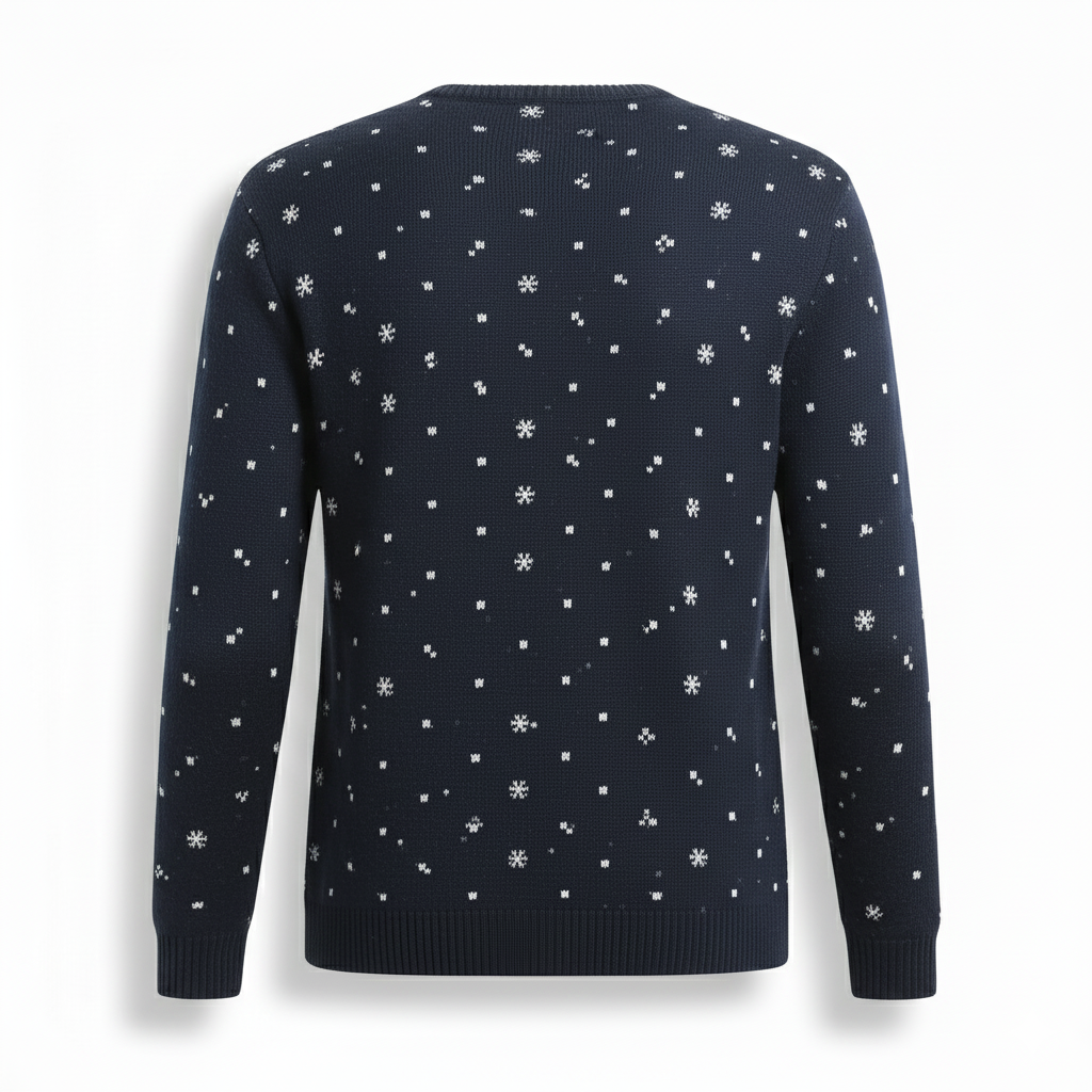 Ugly Christmas Sweater With Santa Design Print