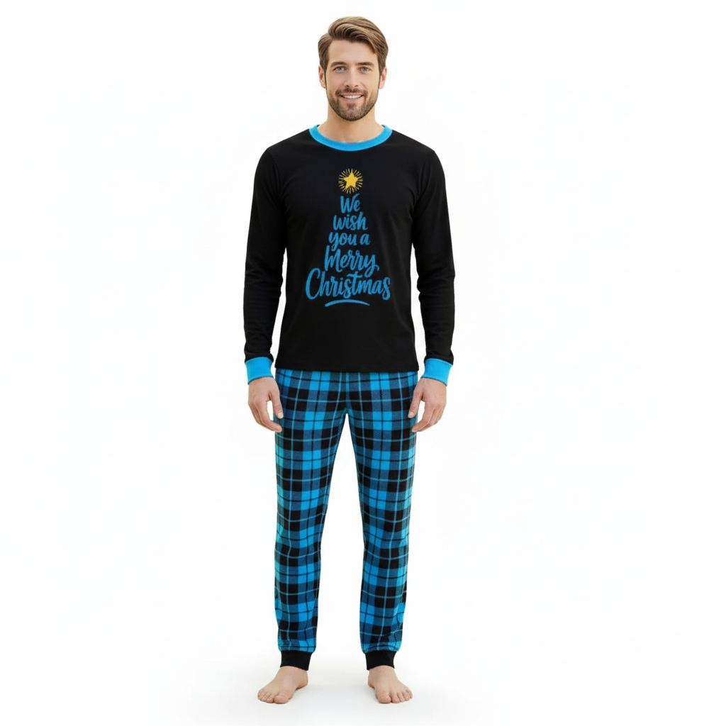Festive Christmas All Over Print Matching Family Sleepwear Set