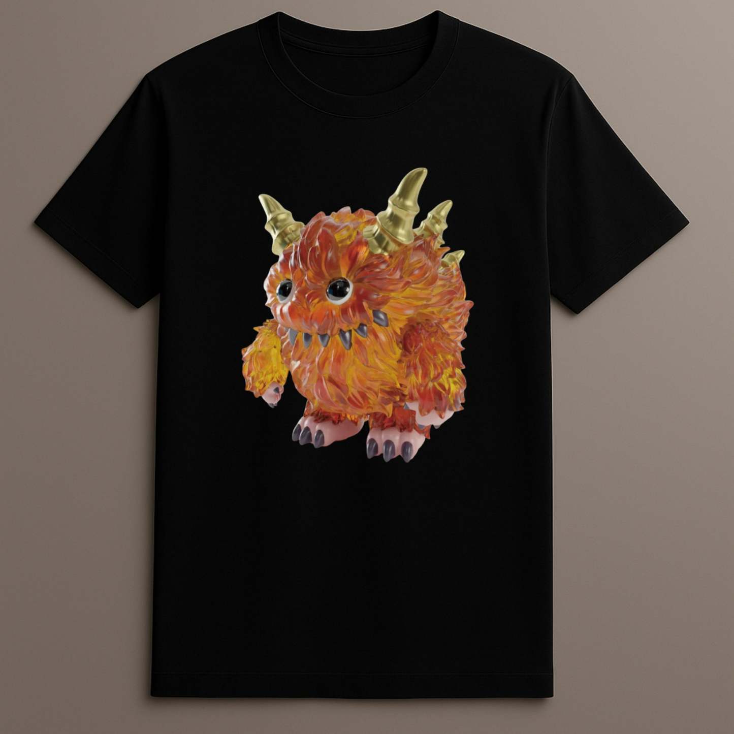 Orange horned beast