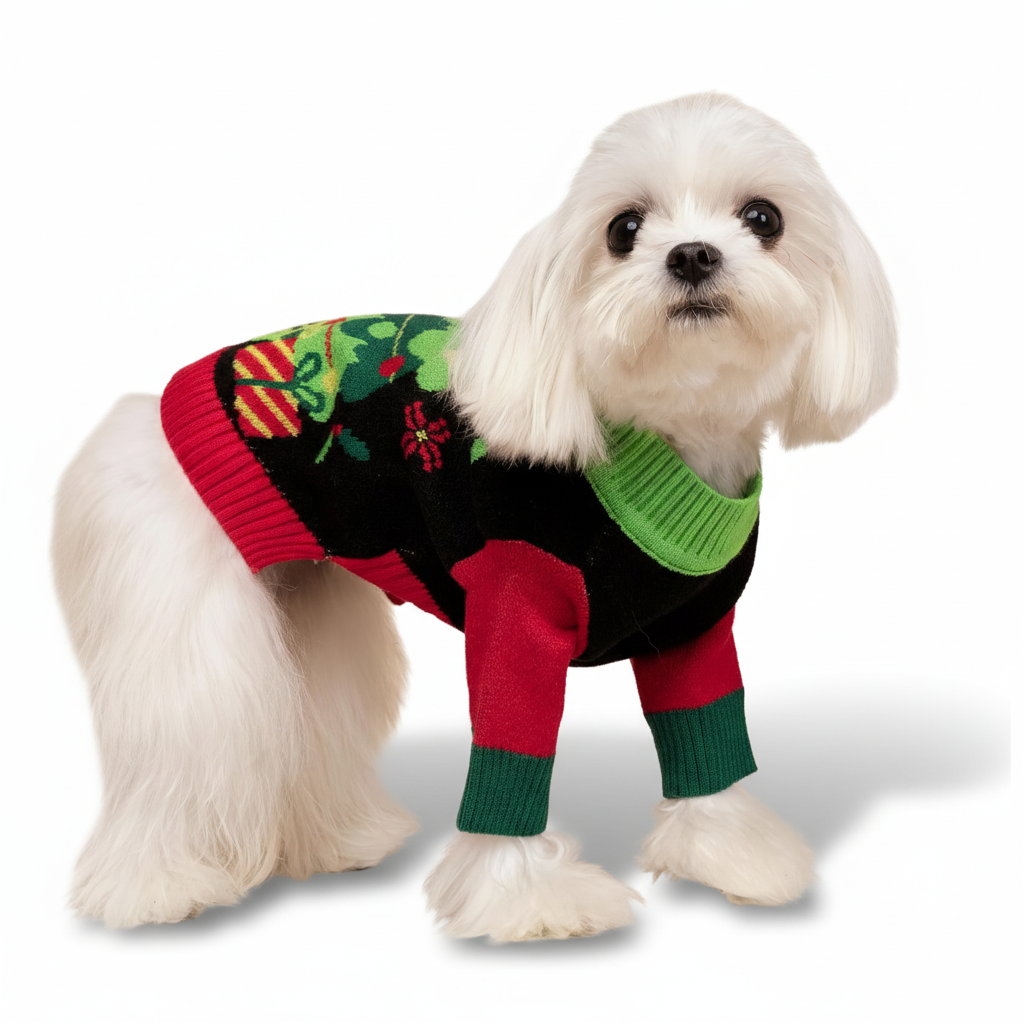 Valentines Dog Sweater Warm Winter Outfit