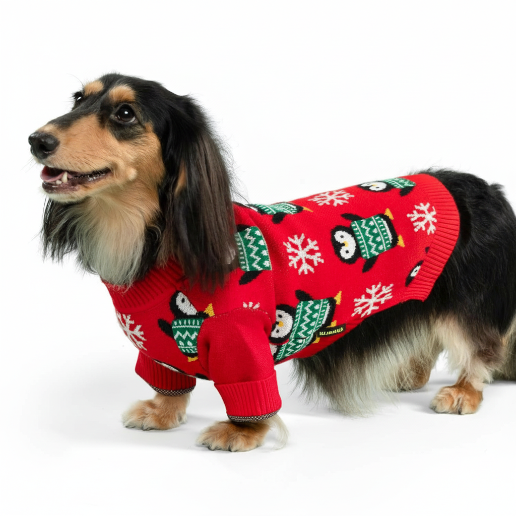 Valentines Dog Sweater Warm Winter Outfit