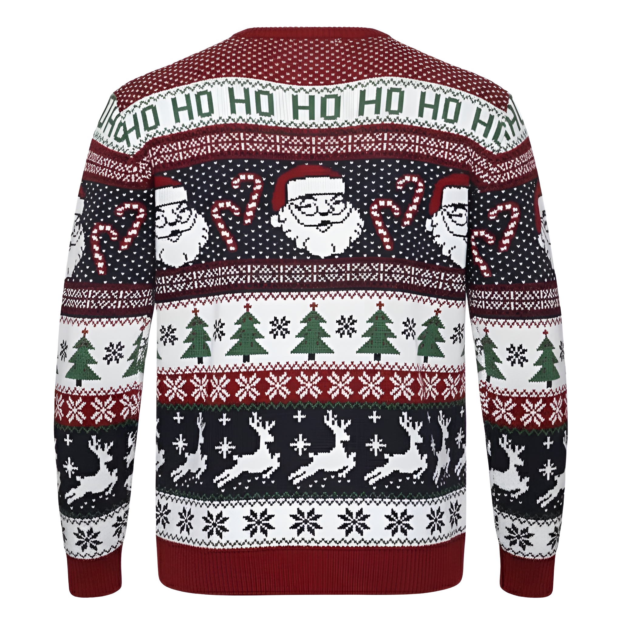Ugly Christmas Sweater For Men With Rudolph Reindeer Design
