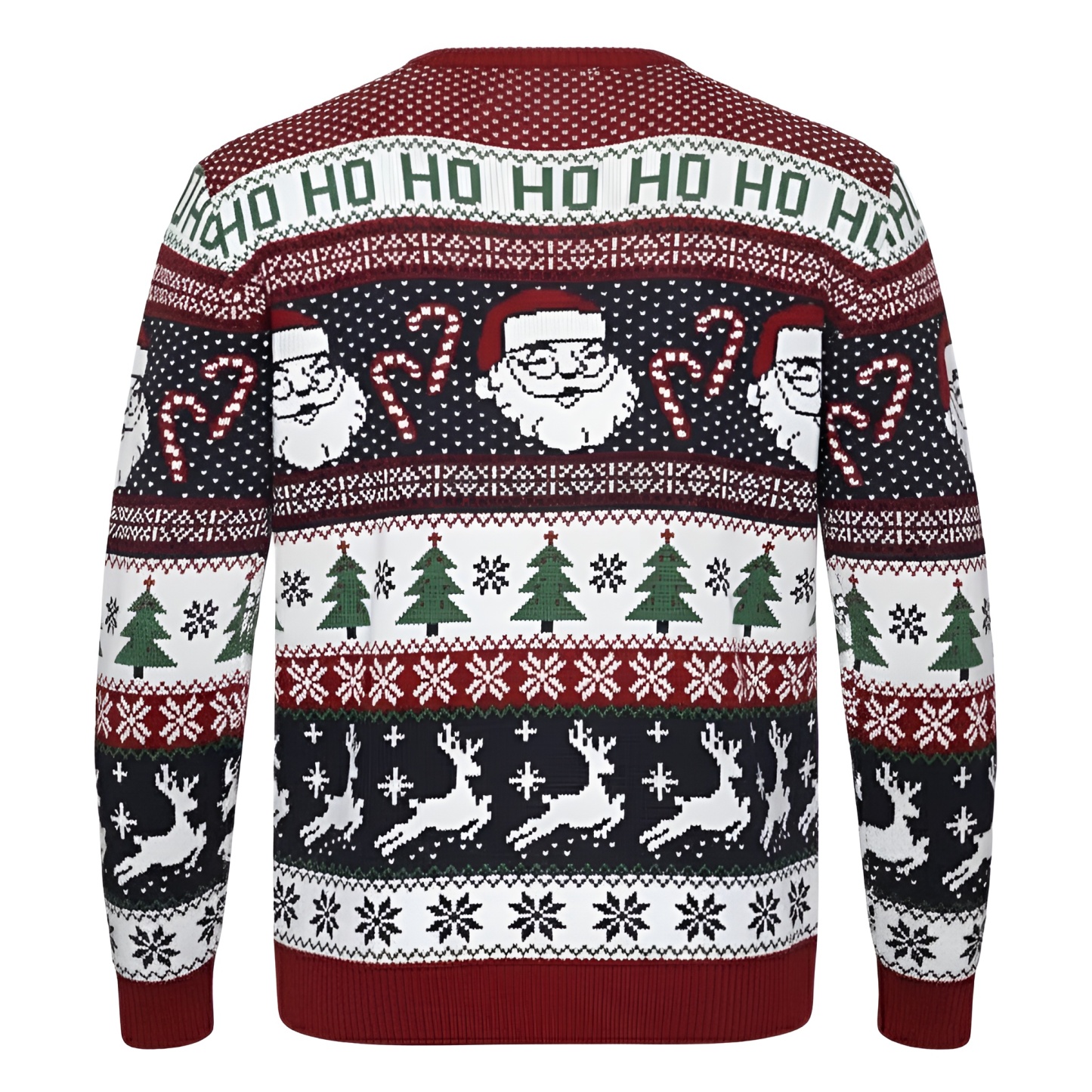 Ugly Christmas Sweater For Men With Rudolph Reindeer Design