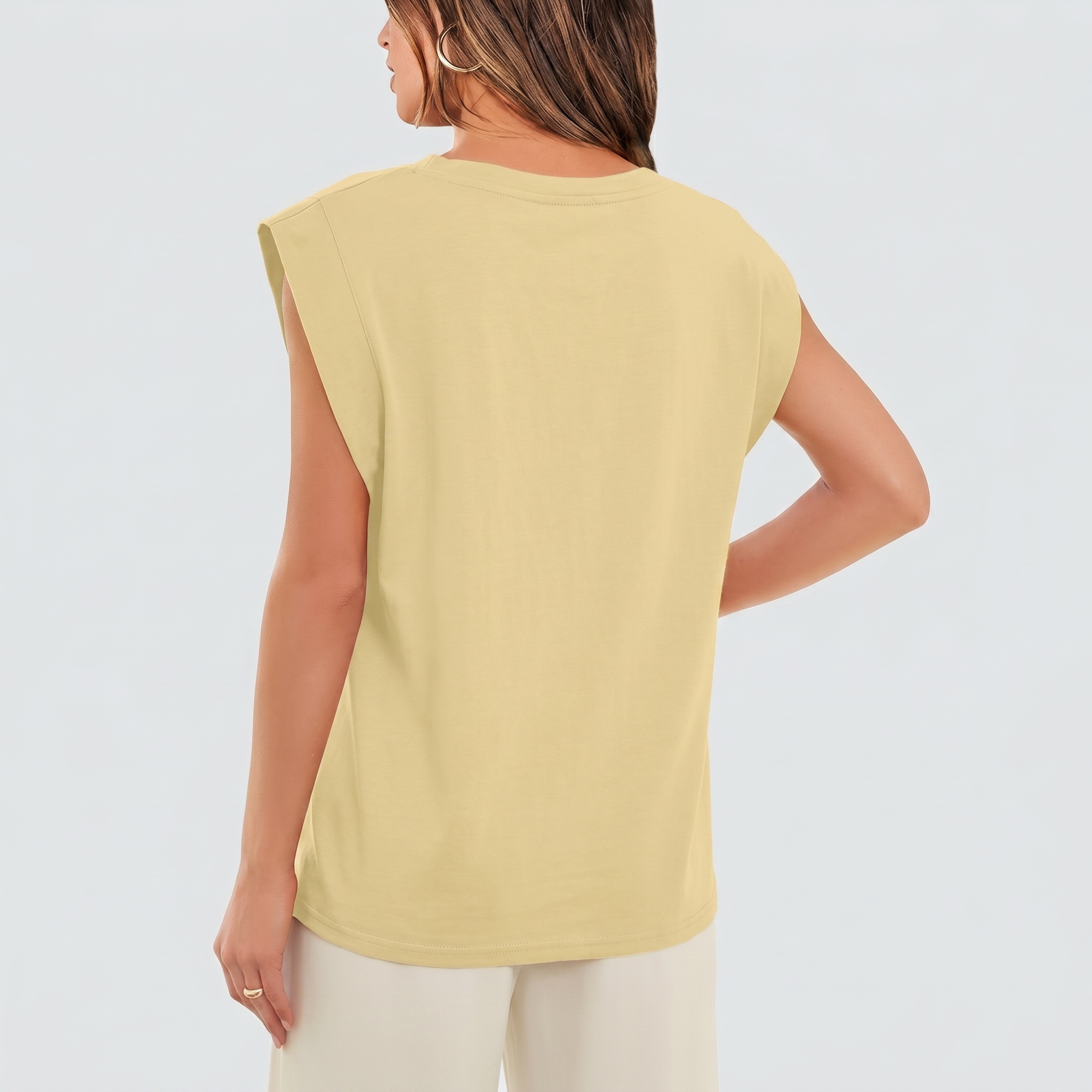 Basic Cap Sleeve Tops For Summer
