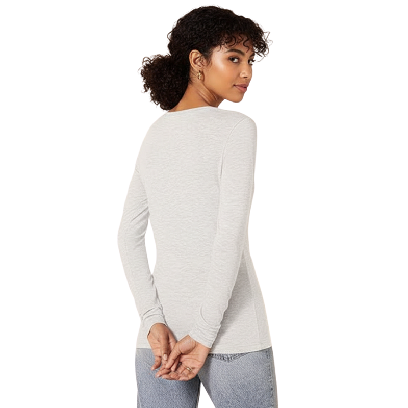 Women Long Sleeve Crewneck T Shirt Regular Fit Casual Top