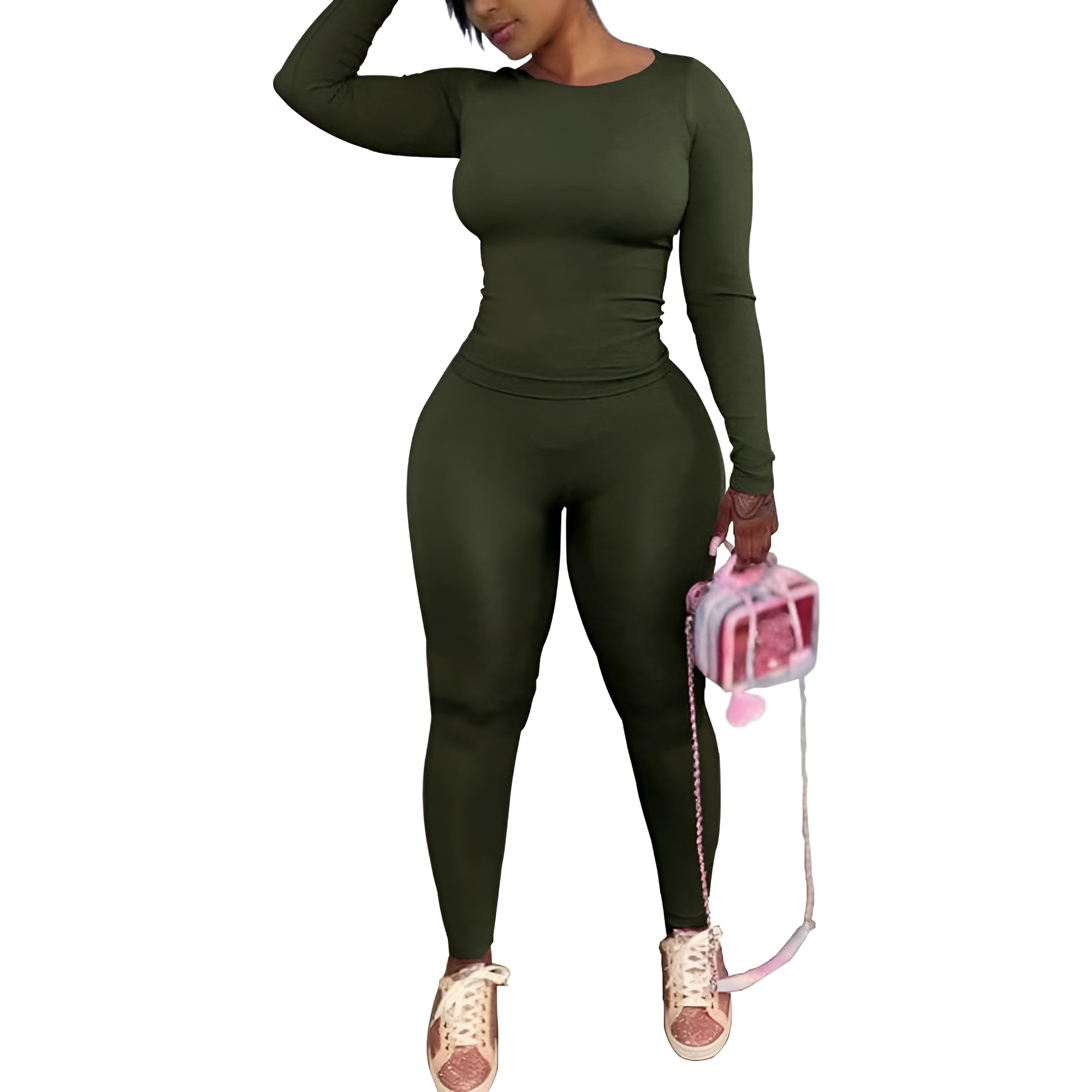 Two Piece Track Suits For Women With Long Sleeve Workout Top And Pants