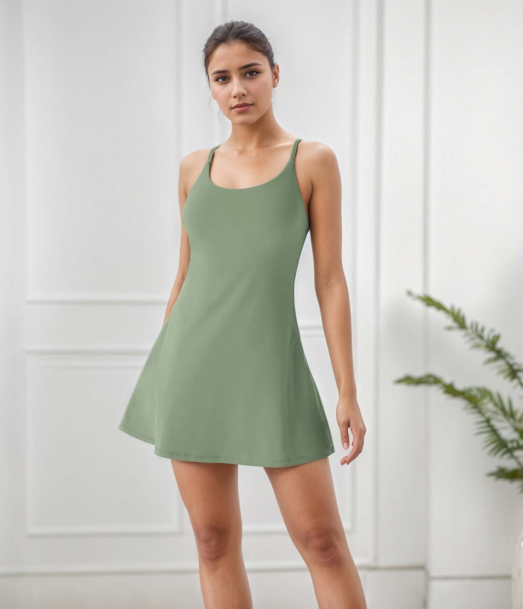 Plush Backless Active Dress