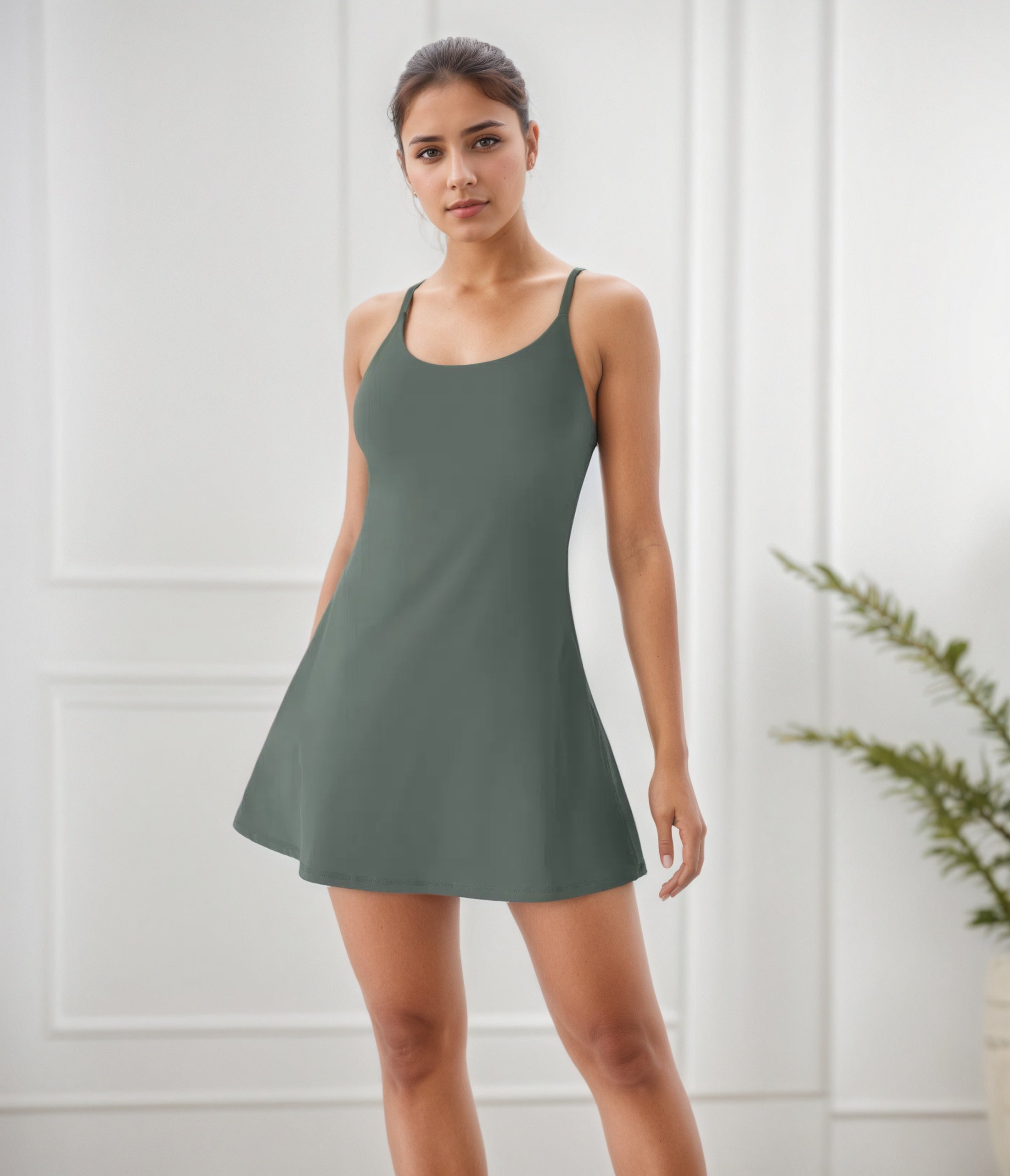 Plush Backless Active Dress