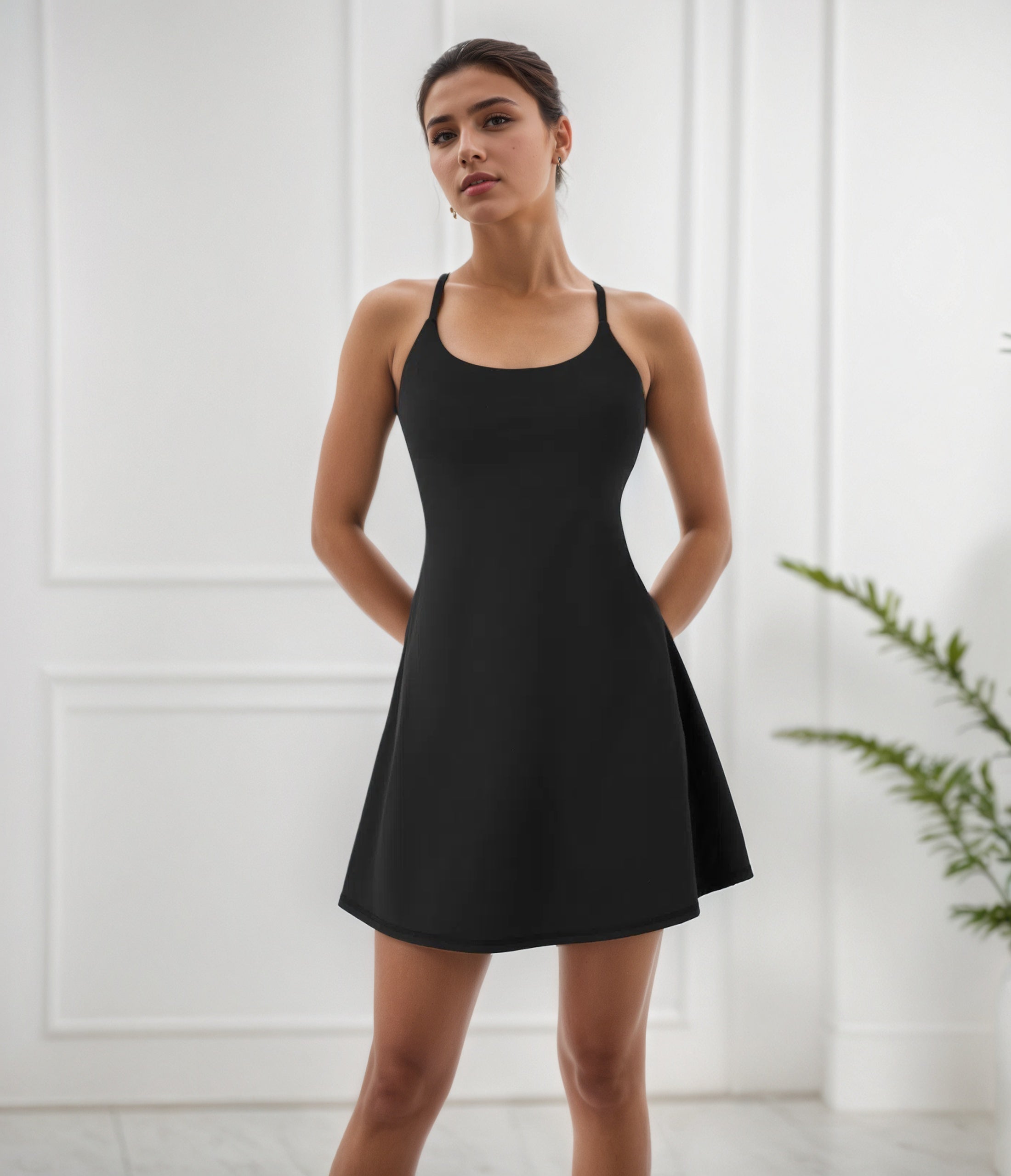 Plush Backless Active Dress