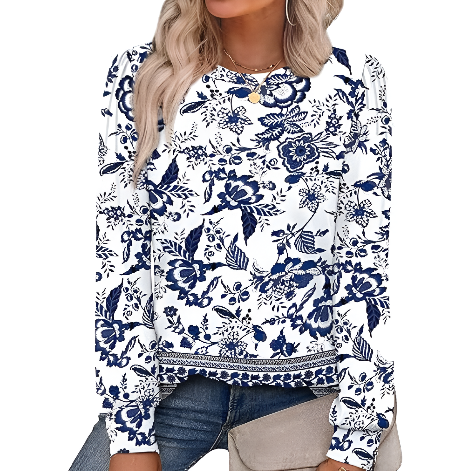 Long Sleeve Tunic Top For Fall Season 