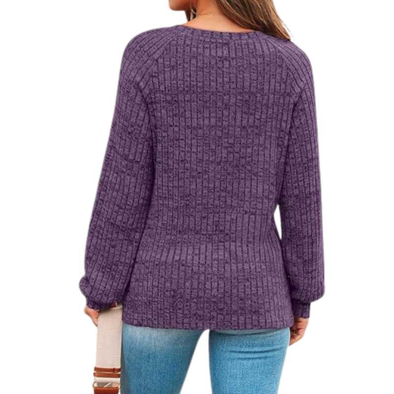 Womens Long Sleeve Sweater Casual Tunic Work Top