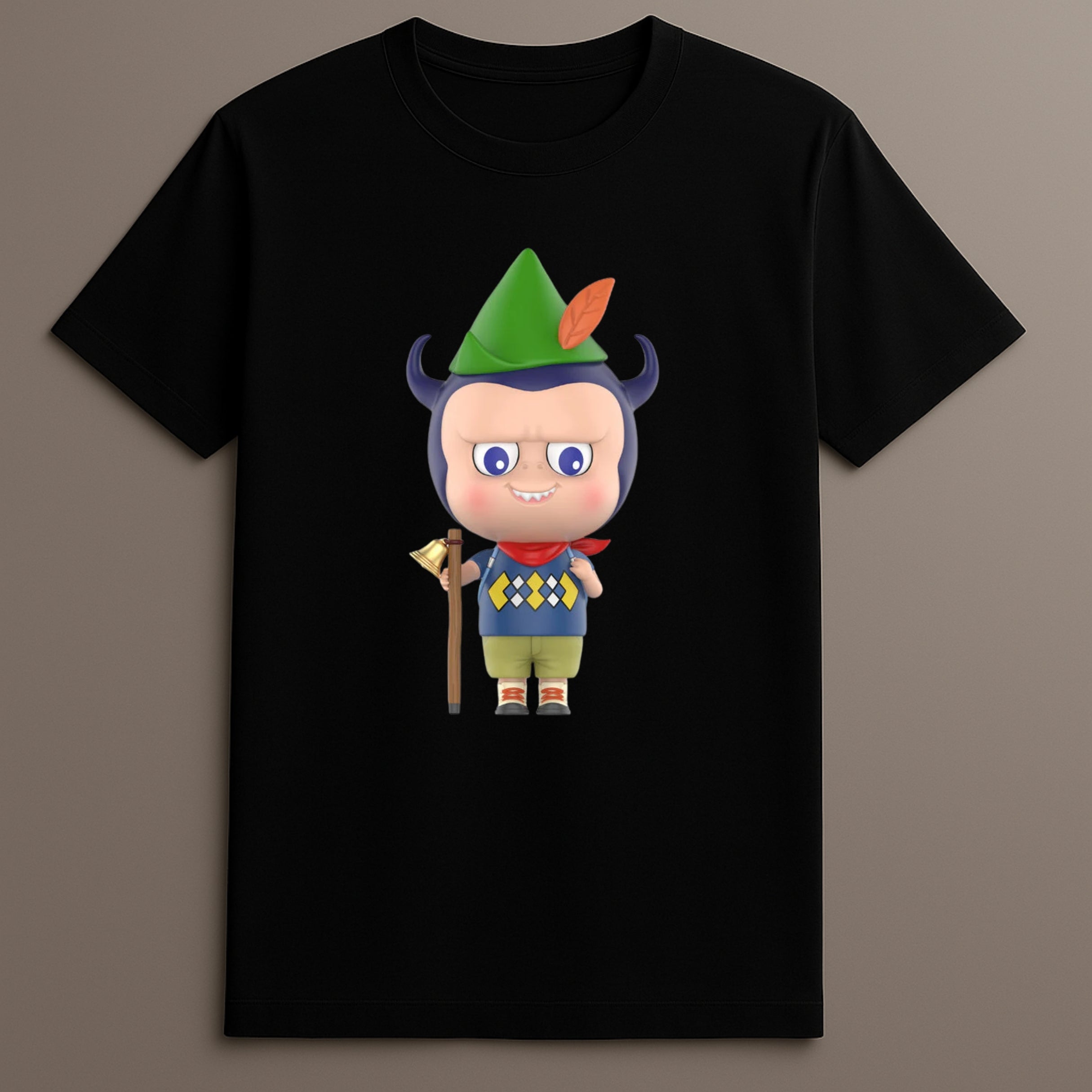 Labubu outdoor printed monster shirt