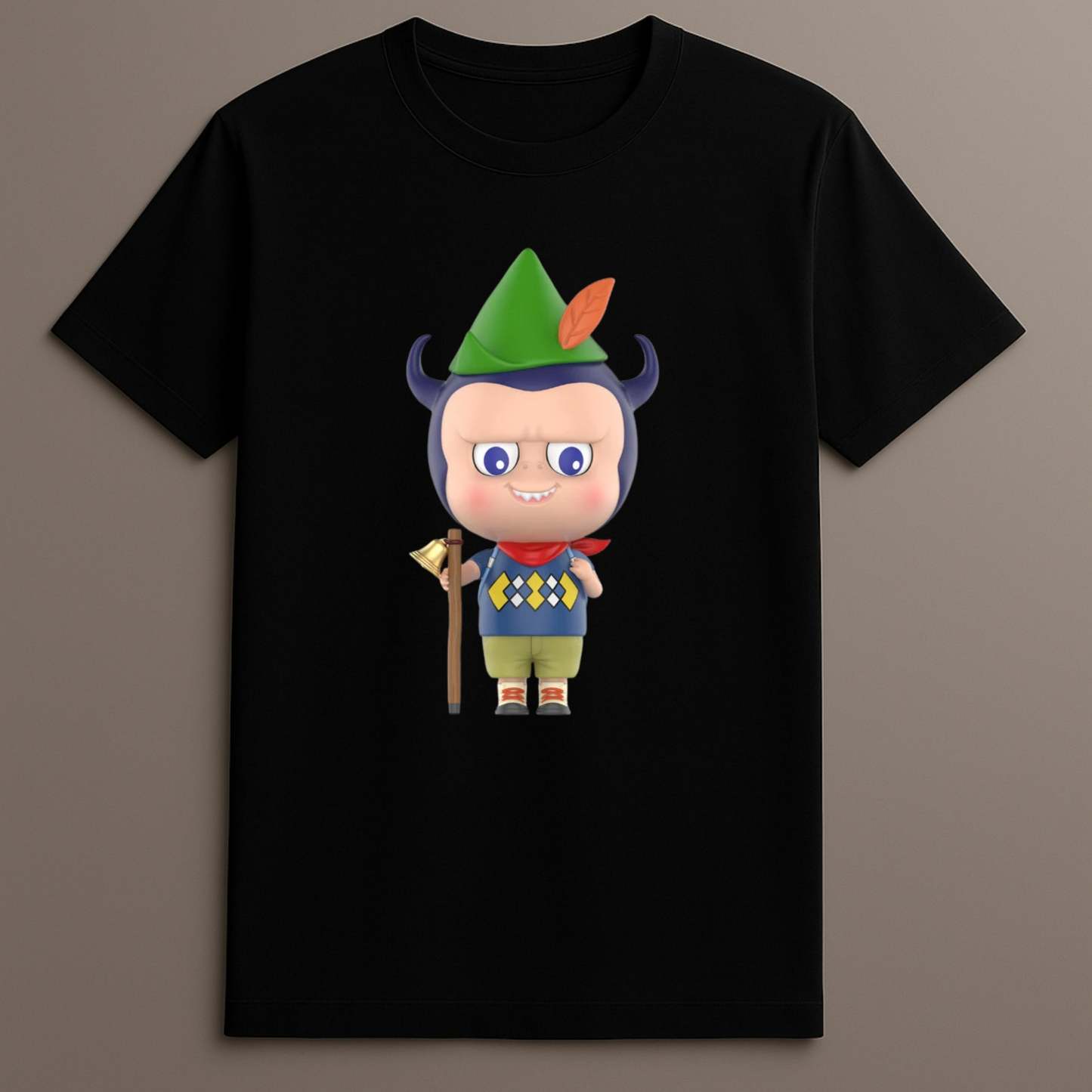 Labubu outdoor printed monster shirt