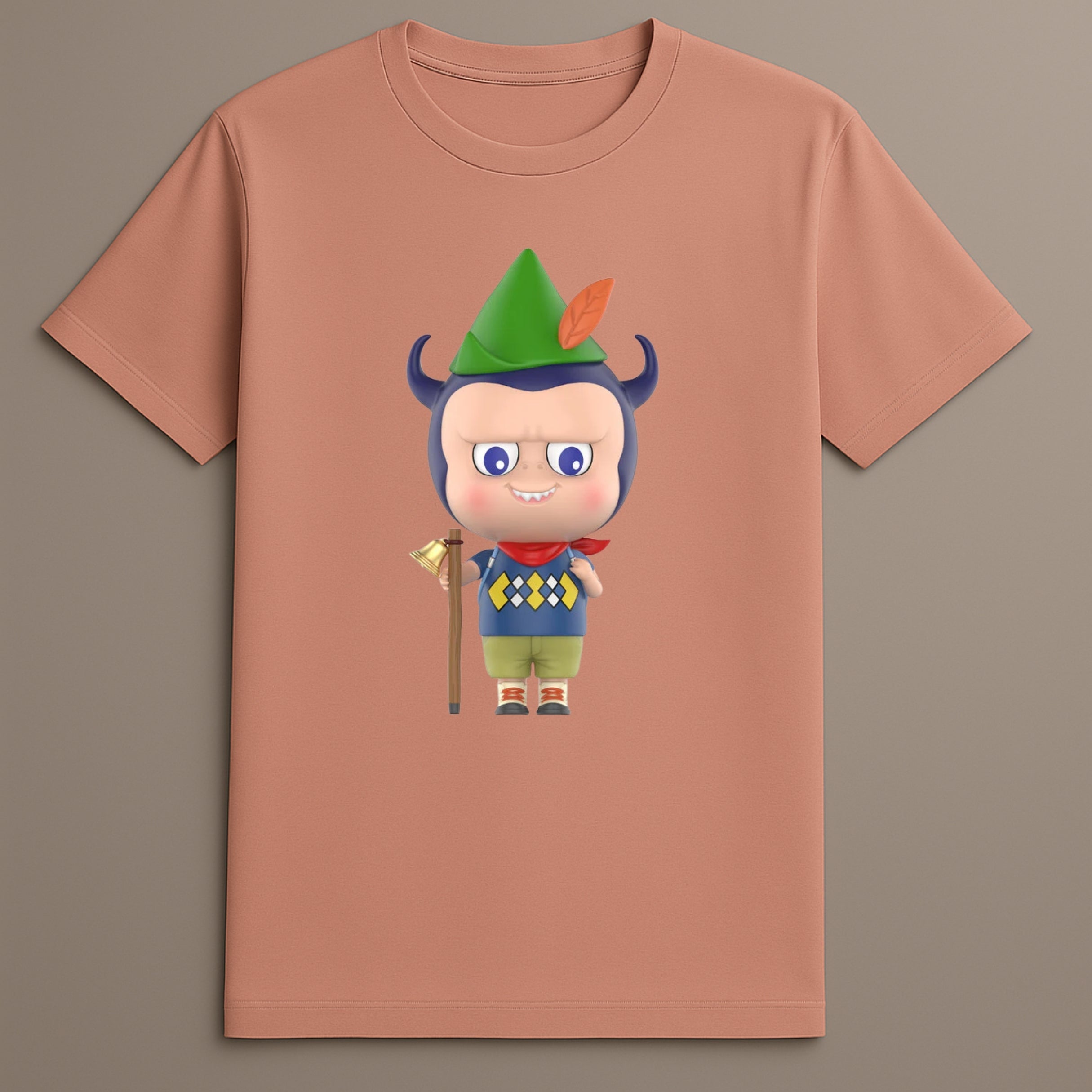Cute Labubu forest camp tee