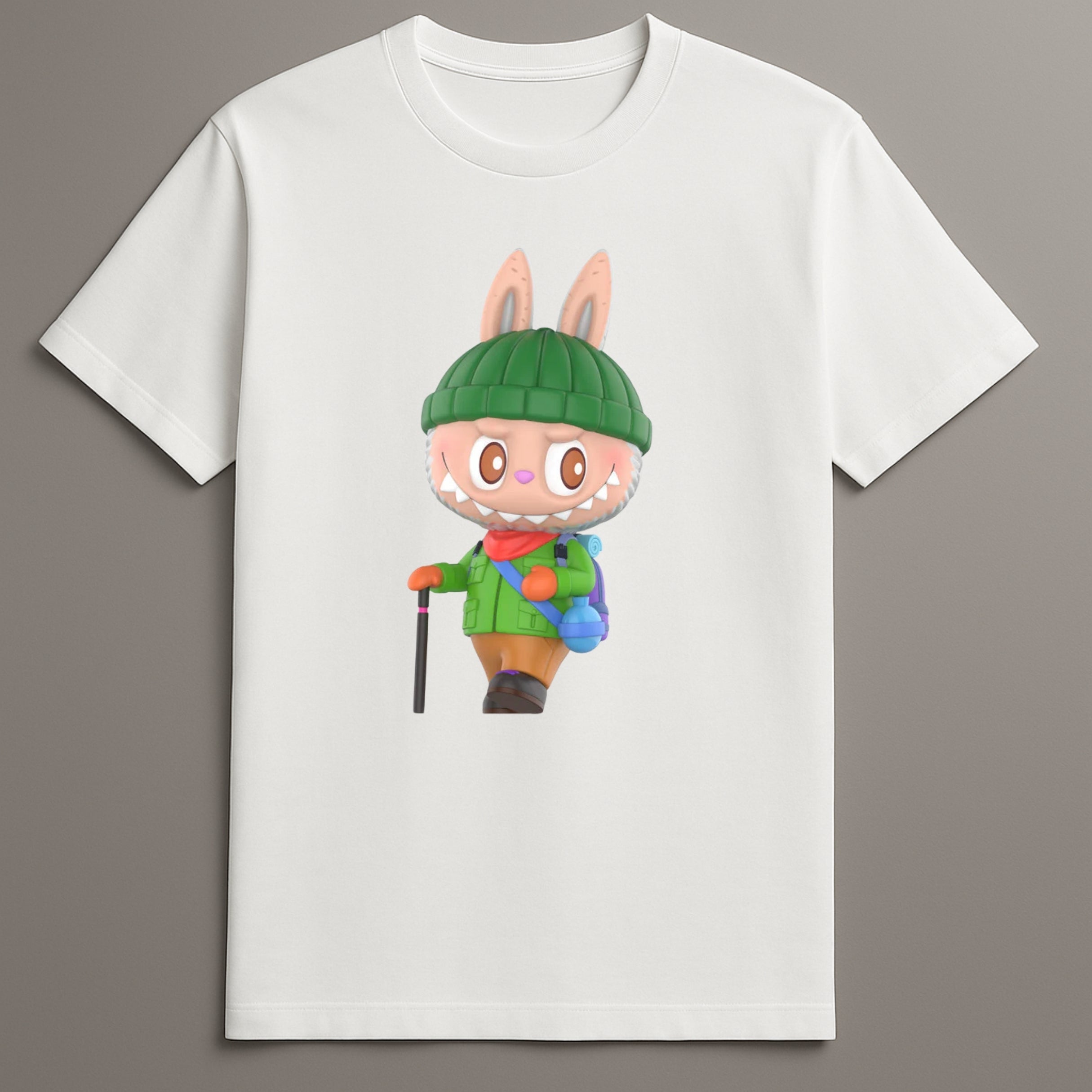 Labubu camping series graphic tees