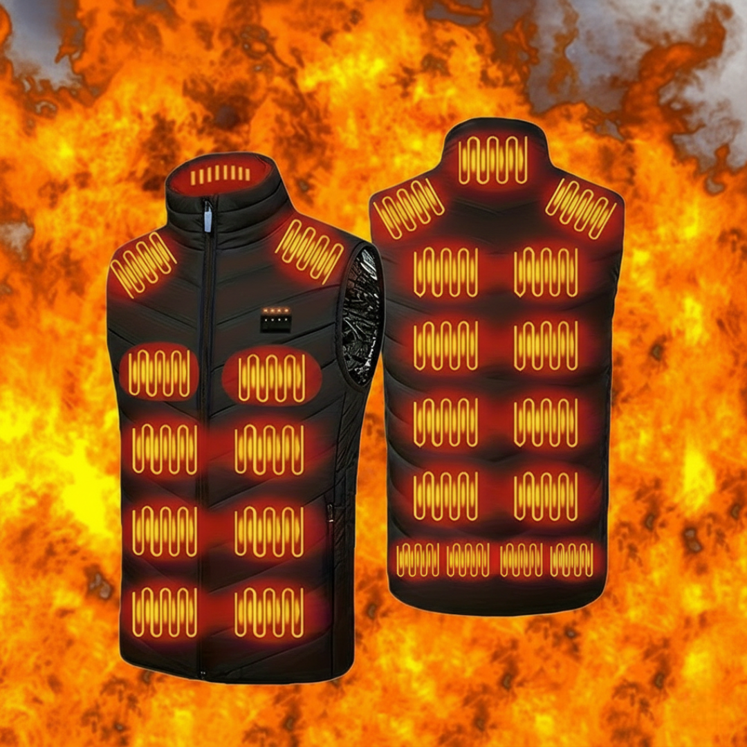 USB Heated Vest With Twenty Five Zones