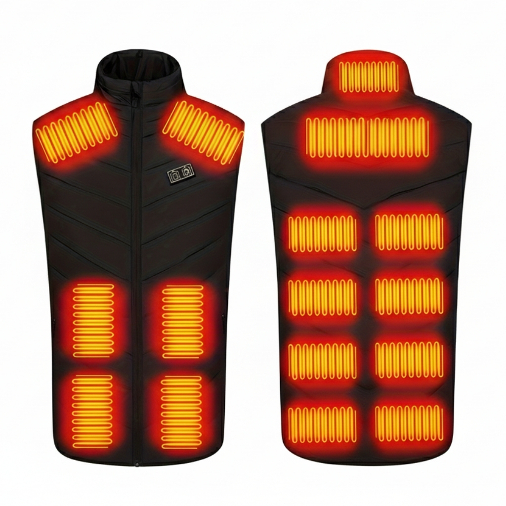 USB Powered Heating Jacket With 17 Heating Zones