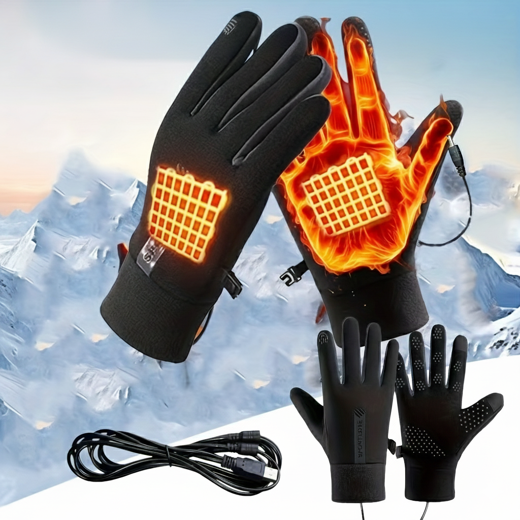 USB Powered Thermal Heated Gloves With Adjustable Temperature Settings