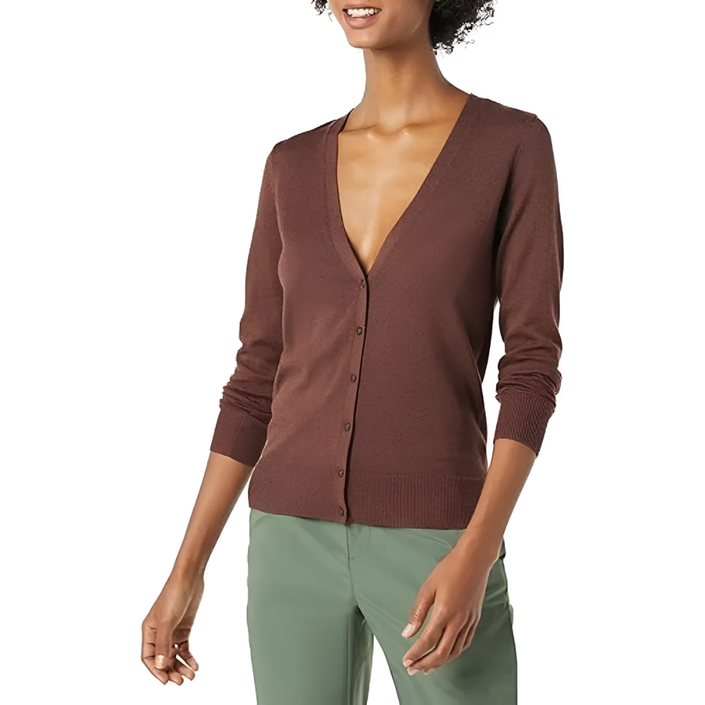 Lightweight V Style Button Cardigan Sweater
