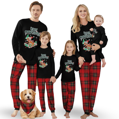 Crazy Christmas Printed Design Family Matching Pajama Sets