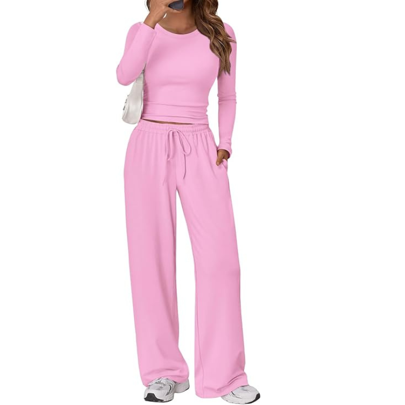 Women's 2 Piece Matching Lounge Set Long Sleeve