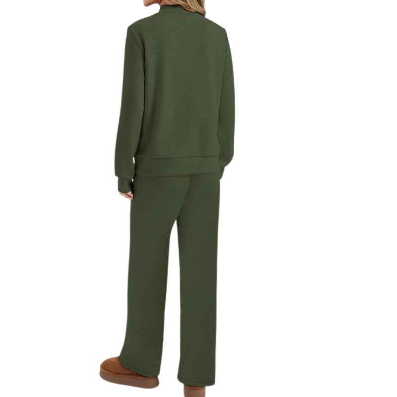 Two Piece Sets For Women Mock Neck Matching Sets Loungewear Fall Clothes