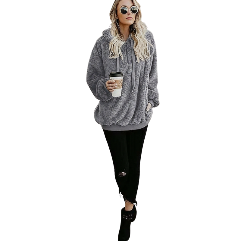 Century Star Womens Fuzzy Hoodies Pullover Sport Hoodie 