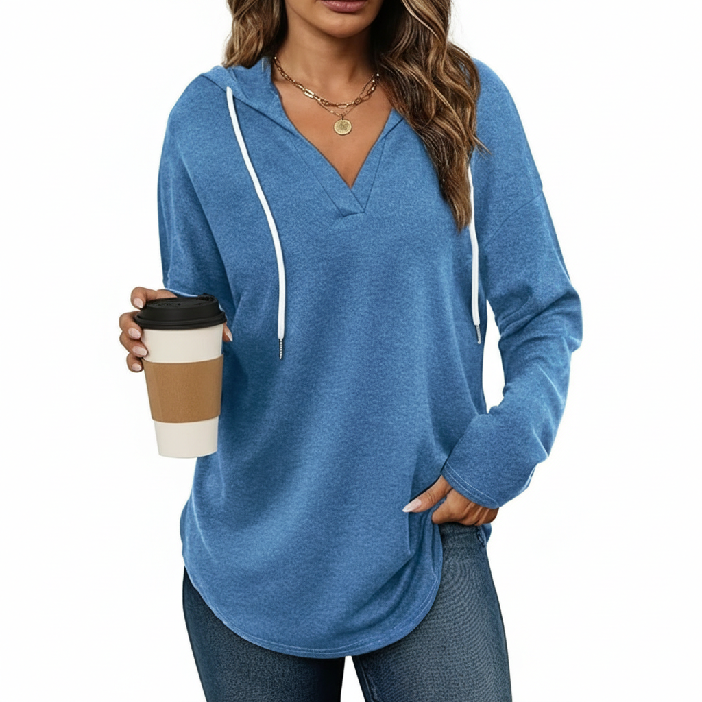Casual Hoodie Sweatshirt For Women With Long Sleeves