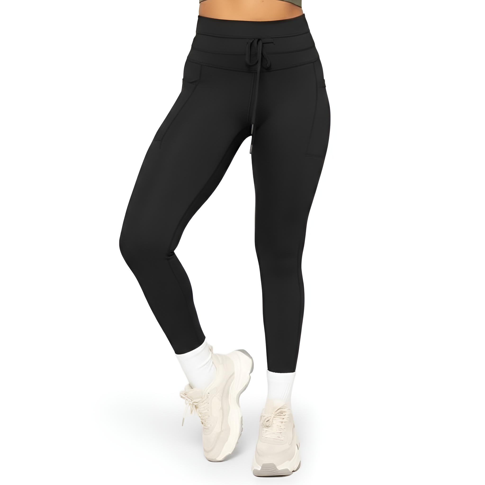 Cargo Legging with Pockets - Black