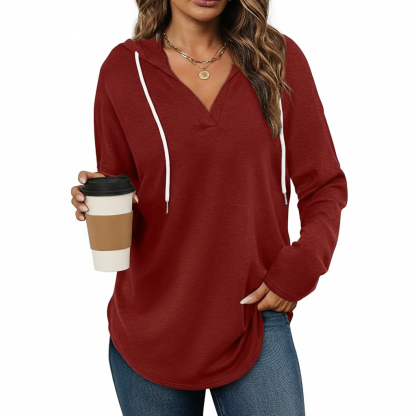 Casual Hoodie Sweatshirt For Women With Long Sleeves