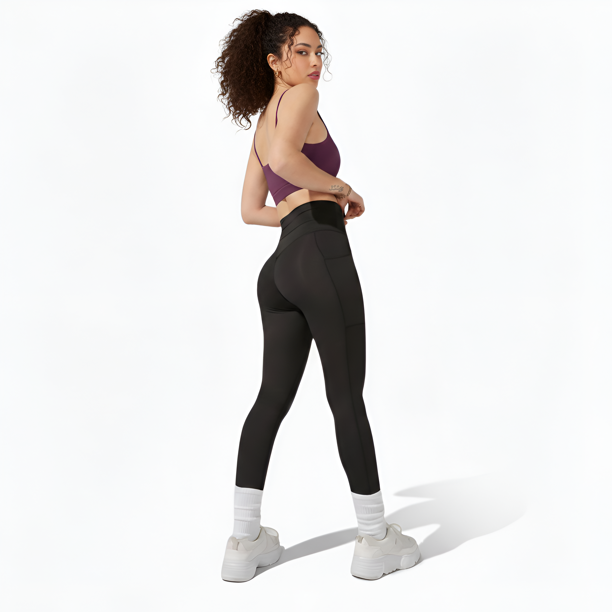 Cargo Legging with Pockets - Black