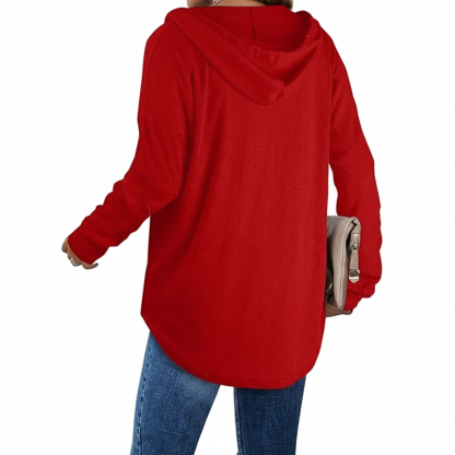 Casual Hoodie Sweatshirt For Women With Long Sleeves