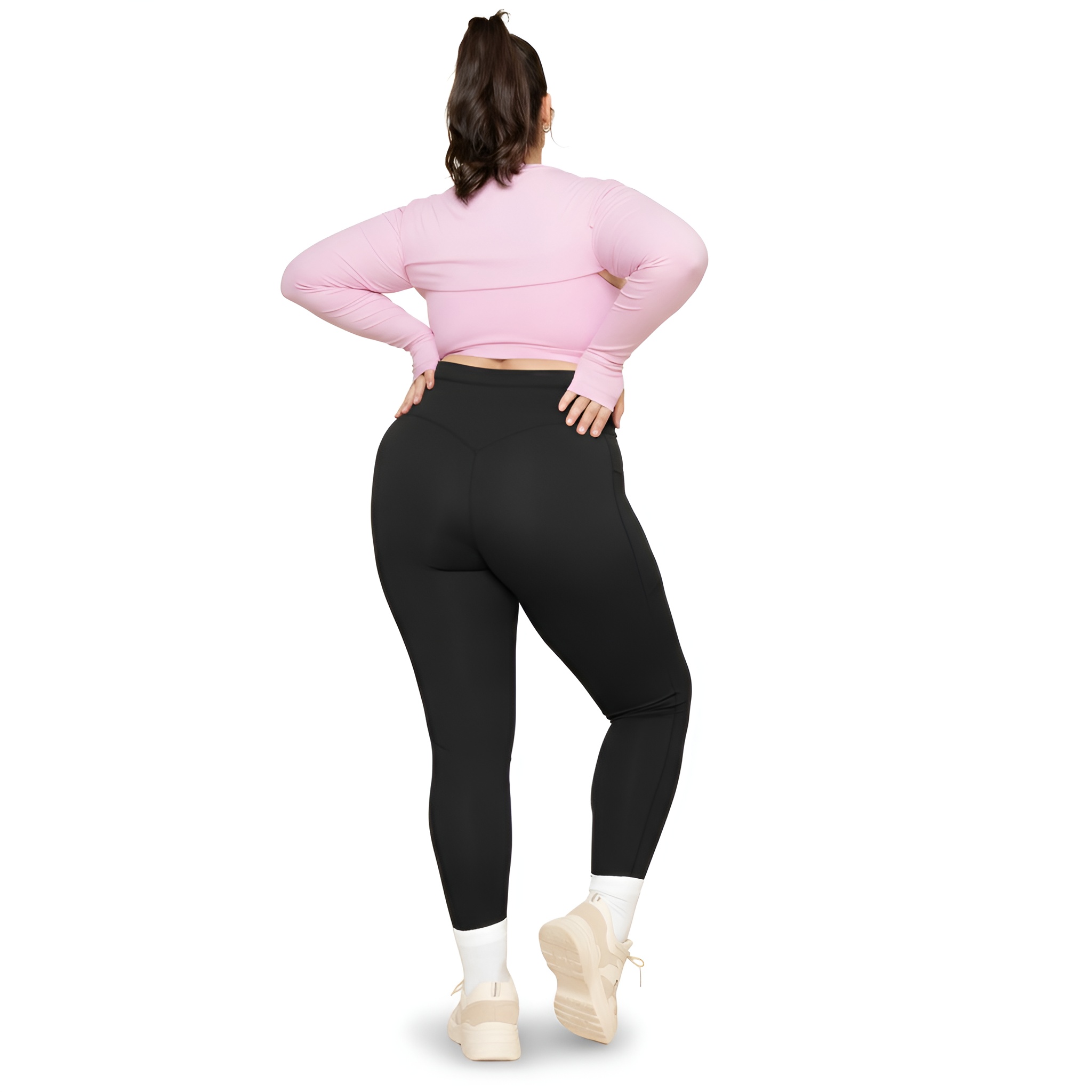 Cargo Legging with Pockets - Black