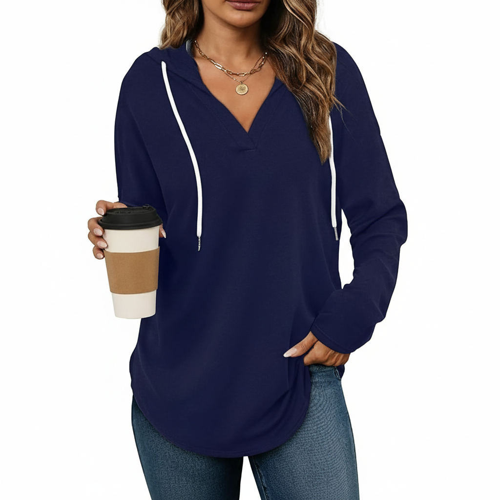Casual Hoodie Sweatshirt For Women With Long Sleeves