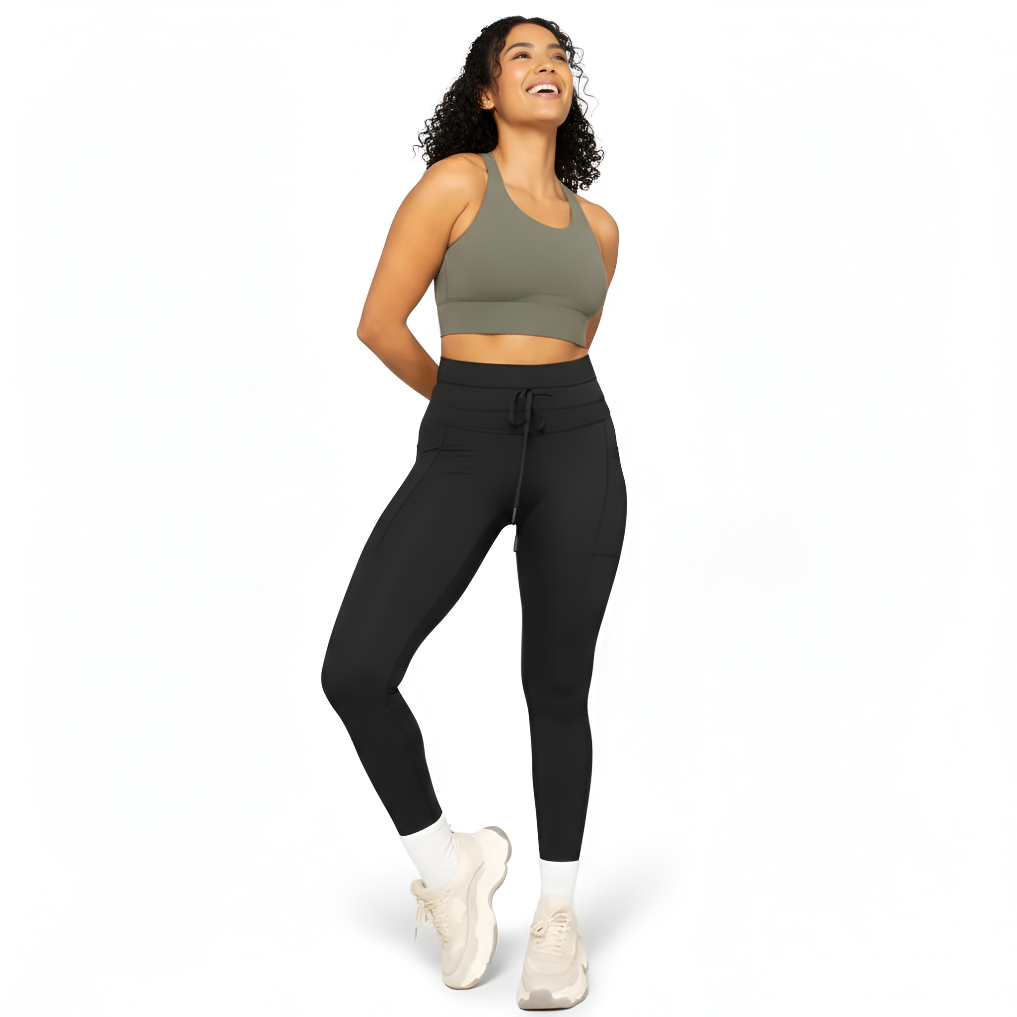 Cargo Legging with Pockets - Black