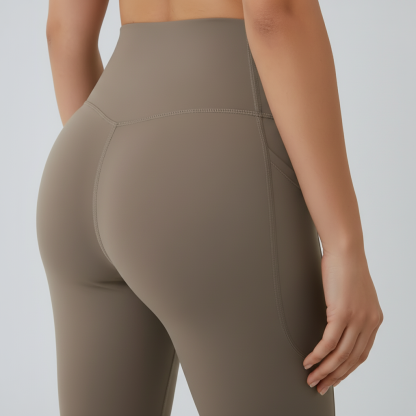 Compression Leggings For Women With Pockets And High Rise Fit