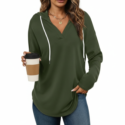 Casual Hoodie Sweatshirt For Women With Long Sleeves