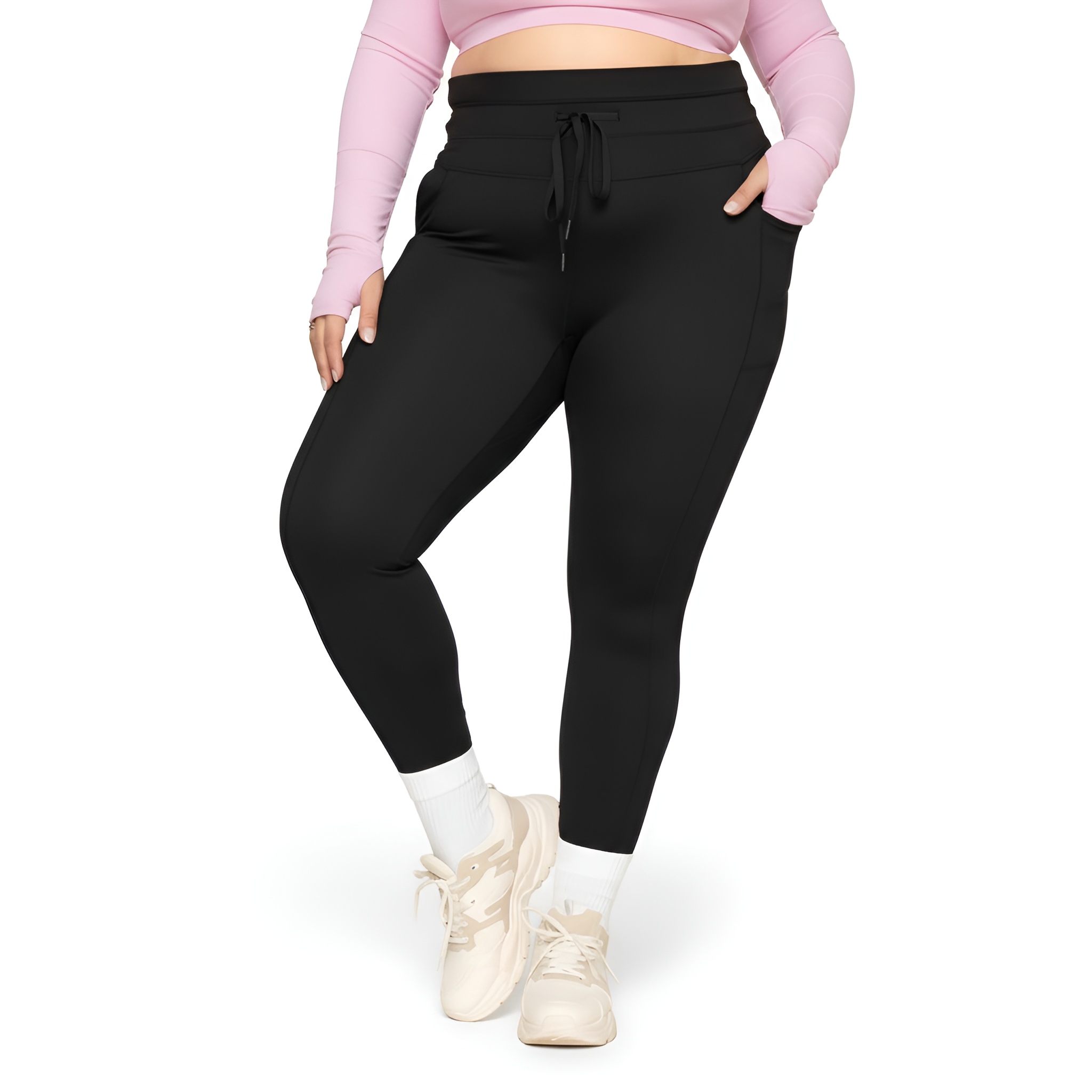 Cargo Legging with Pockets - Black