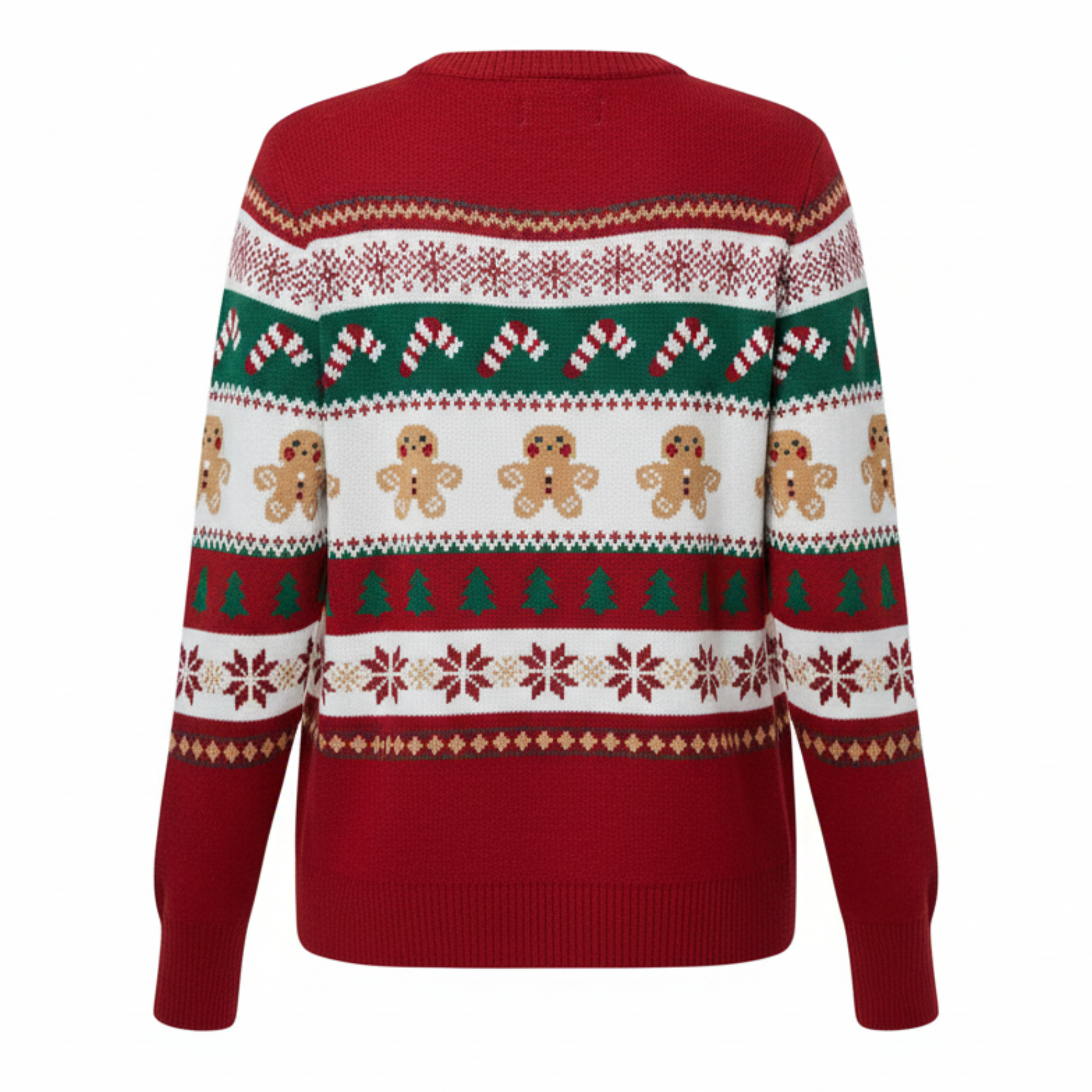 Women Zipper Knitted Christmas Ugly Sweater