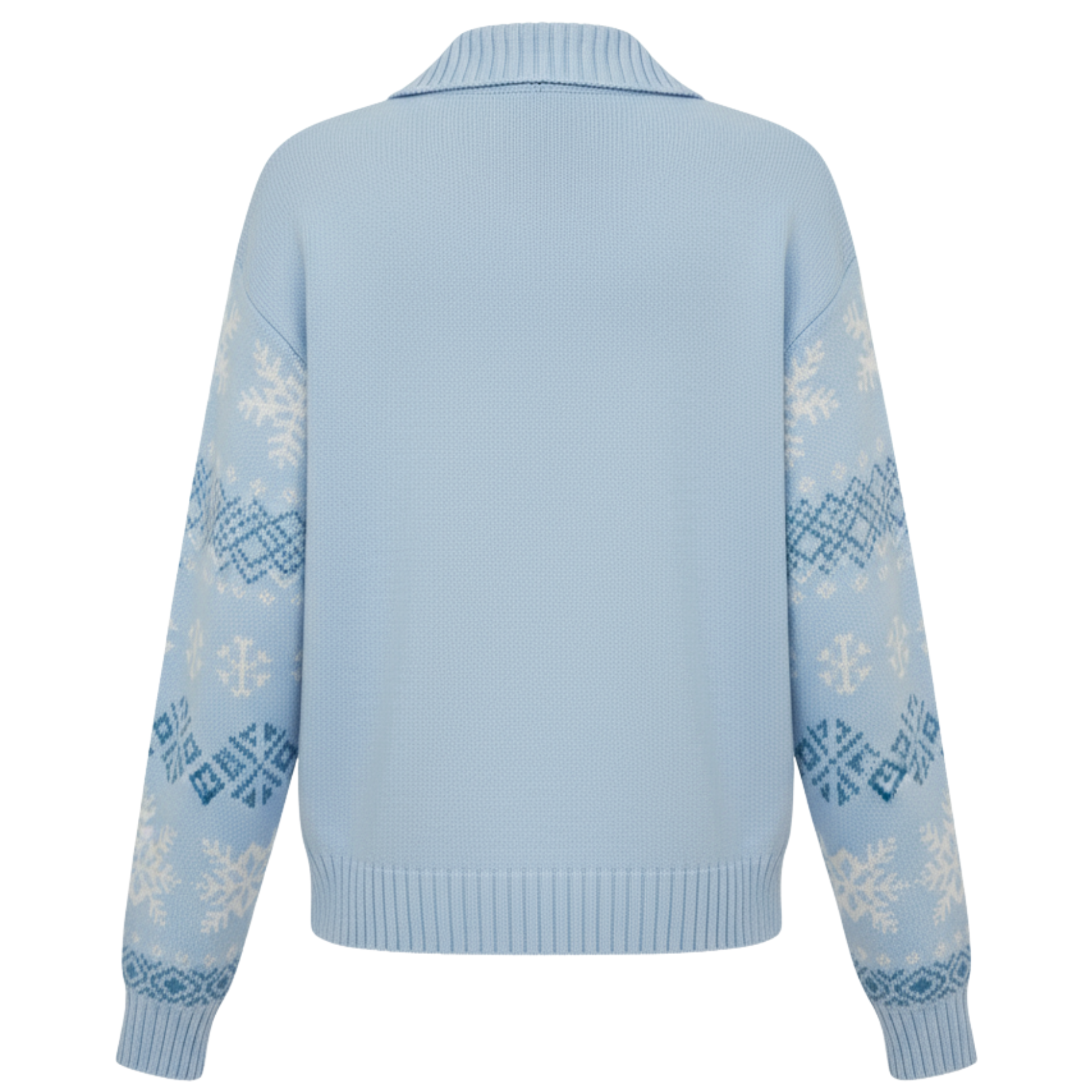 Women Zipper Knitted Christmas Ugly Sweater