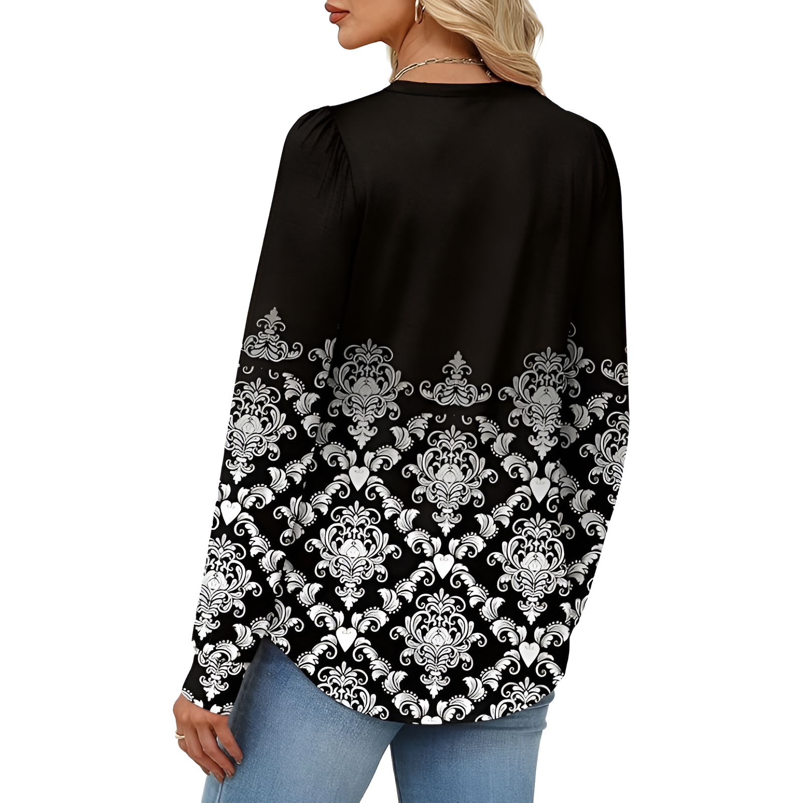 Long Sleeve Tunic Top For Fall Season 